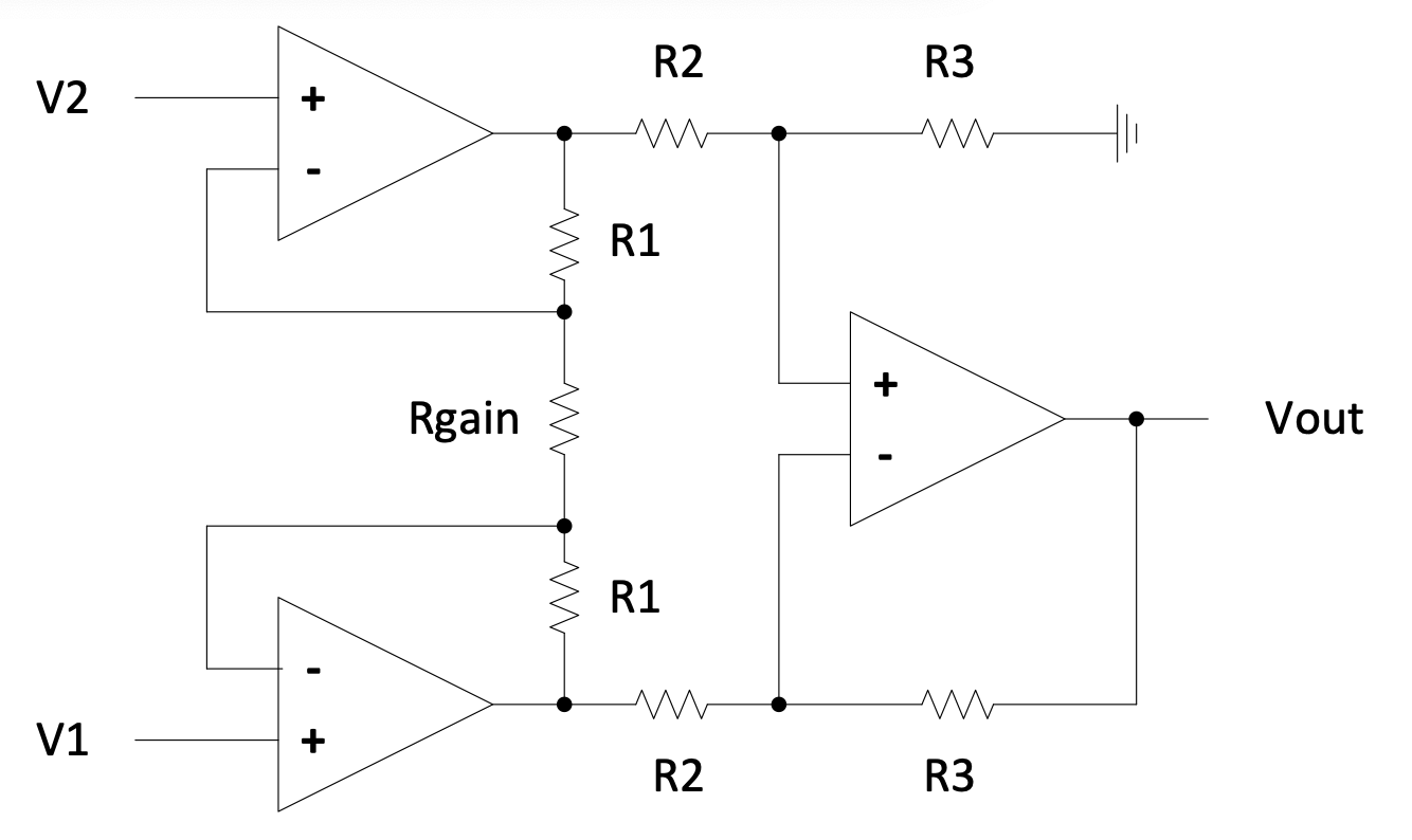 Instrumentation amplifier circuit