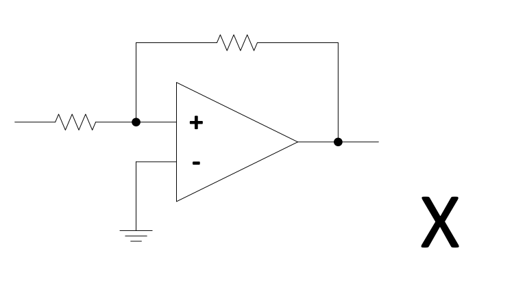 Incorrect op-amp network