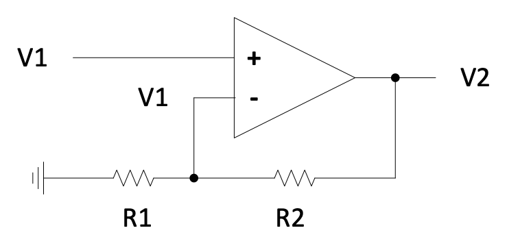 Non-inverting gain circuit
