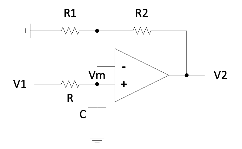 1st order low-pass filter circuit