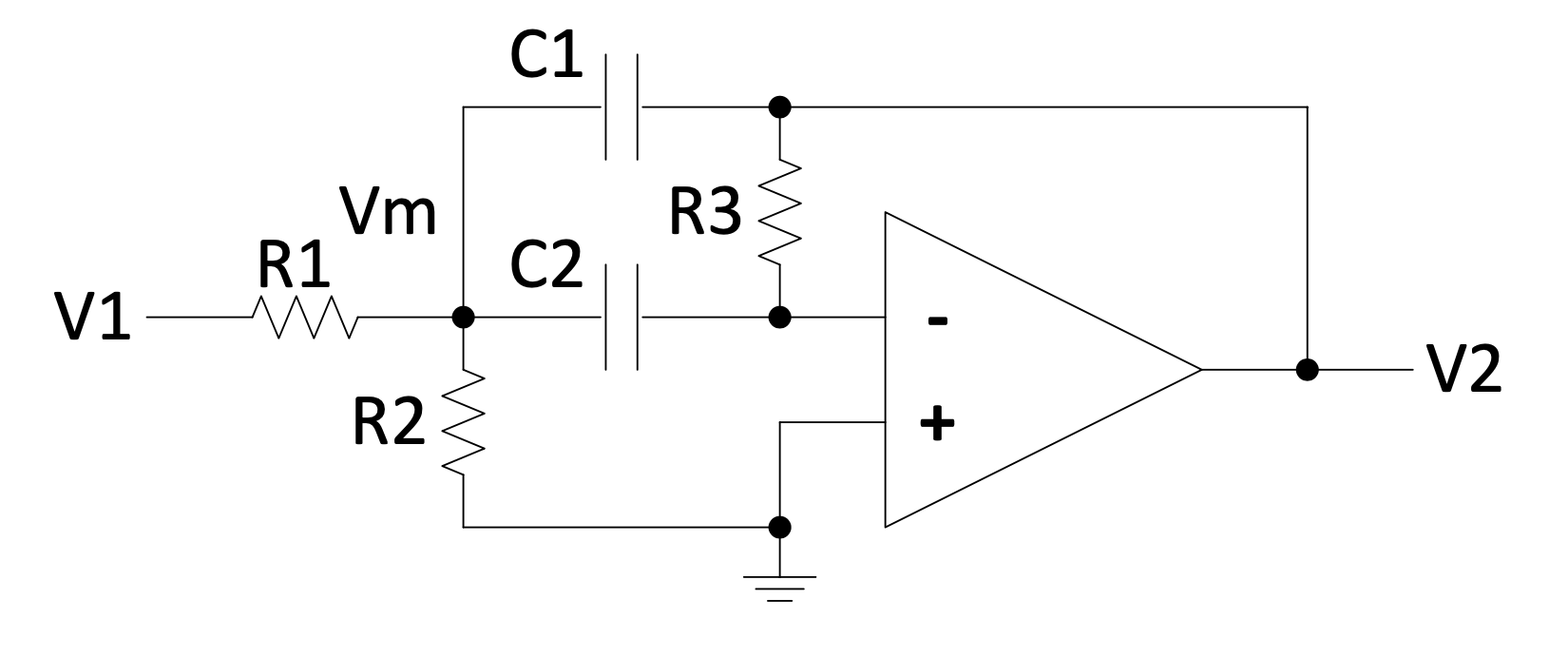 Active band-pass filter circuit
