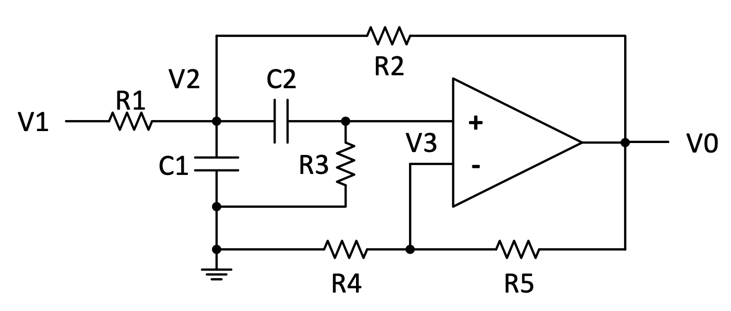 Another active band-pass filter circuit